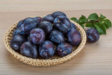 Fresh plums