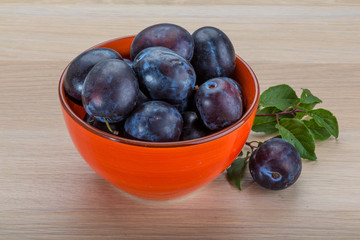 Fresh plums