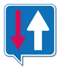 Logo priorité circulation.