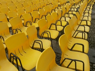 yellow chairs