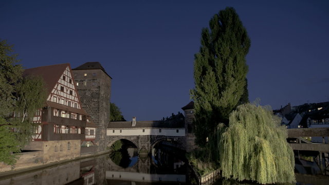 Vertical Timelapse Church of St. Nikolas in Hameln, Germany