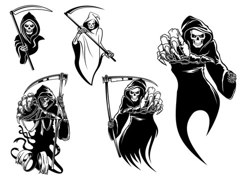 Death skeleton characters