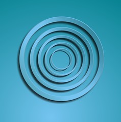 Blue circles illustration