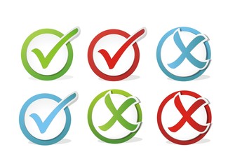 Tick and cross