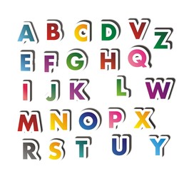 Set of letters