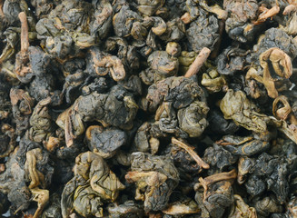 Heap of Chinese green tea