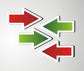 Left and right icons