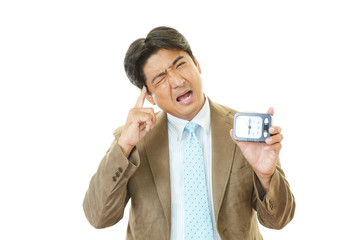 遅刻するビジネスマン