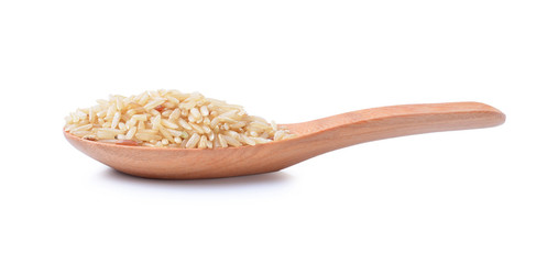 Boiled brown rice as a food background