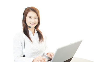 笑顔のオペレーター