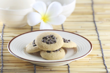 Obraz na płótnie Canvas chocolate chip cookies.