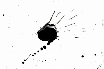 Fototapeta premium Abstract black splashes