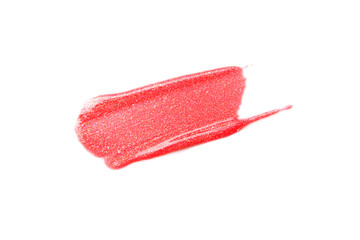 Lipstick samples isolated on white