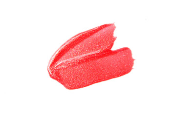 Lipstick samples isolated on white