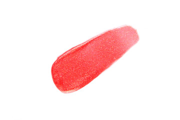 Lipstick samples isolated on white