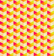orange geometric seamless pattern background, vector background