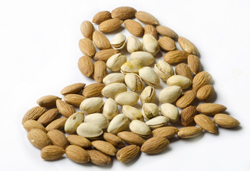 Almond and pistachio