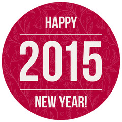2015 number on color circle background