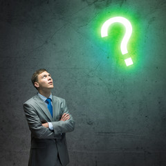 Thoughtful businessman