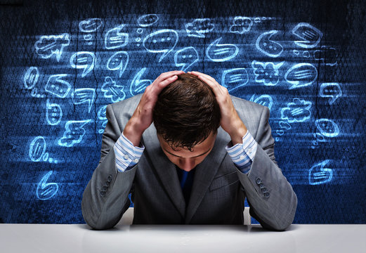 Tired businessman