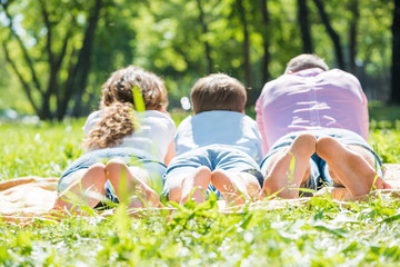 Fototapeta premium Weekend in park