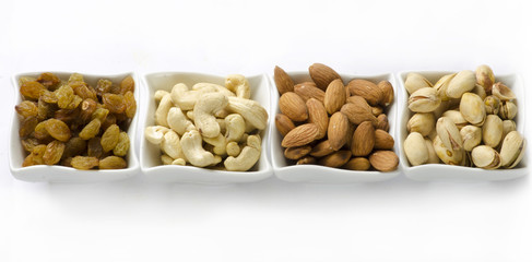 Various healthy dried fruit