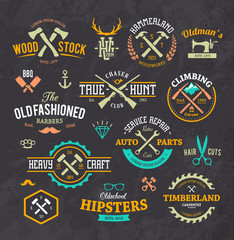 Naklejka premium Stylish Retro Emblems
