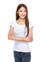 Young woman smile