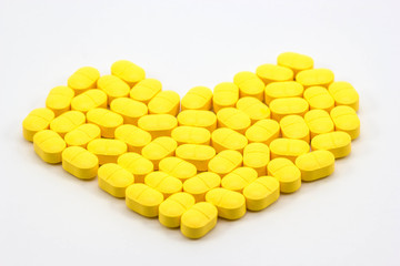 Heart shaped pill