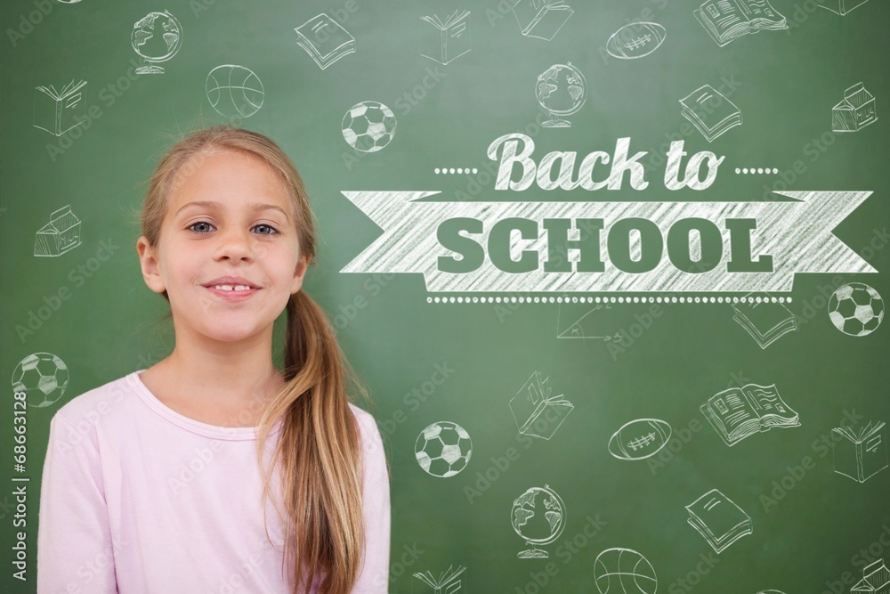 Poster composite image of back to school message