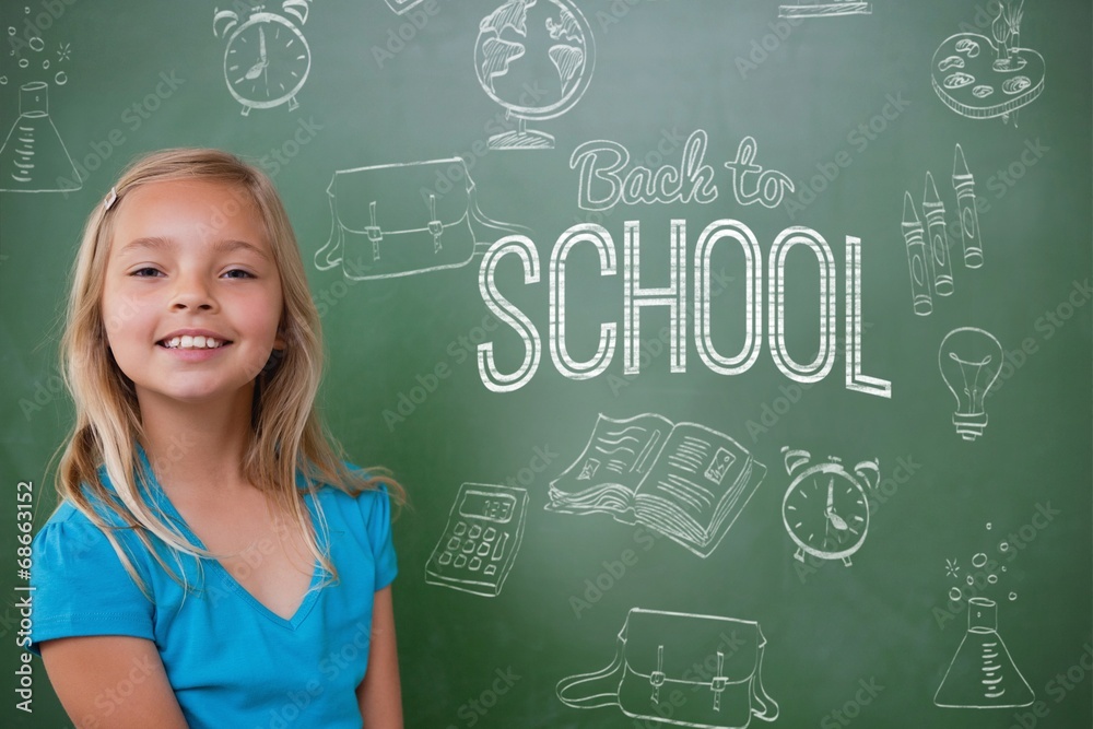 Poster Composite image of back to school message