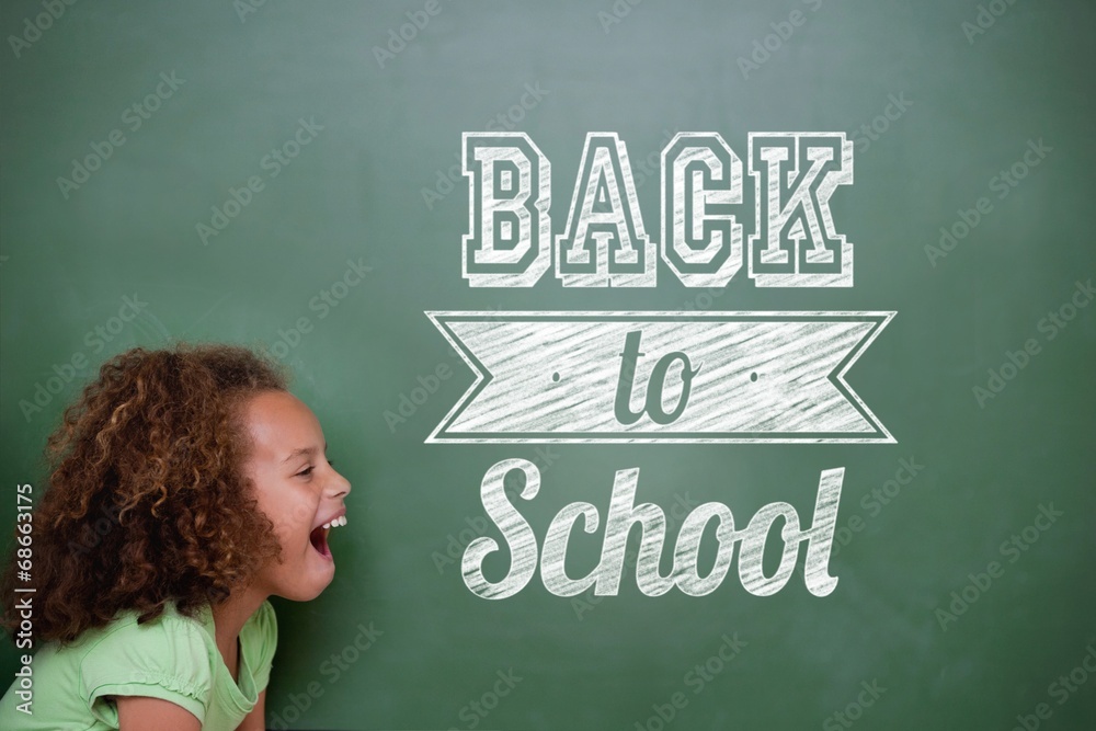Poster Composite image of back to school message