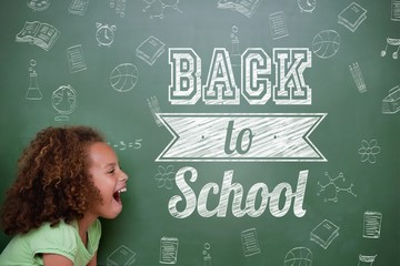 Composite image of back to school message