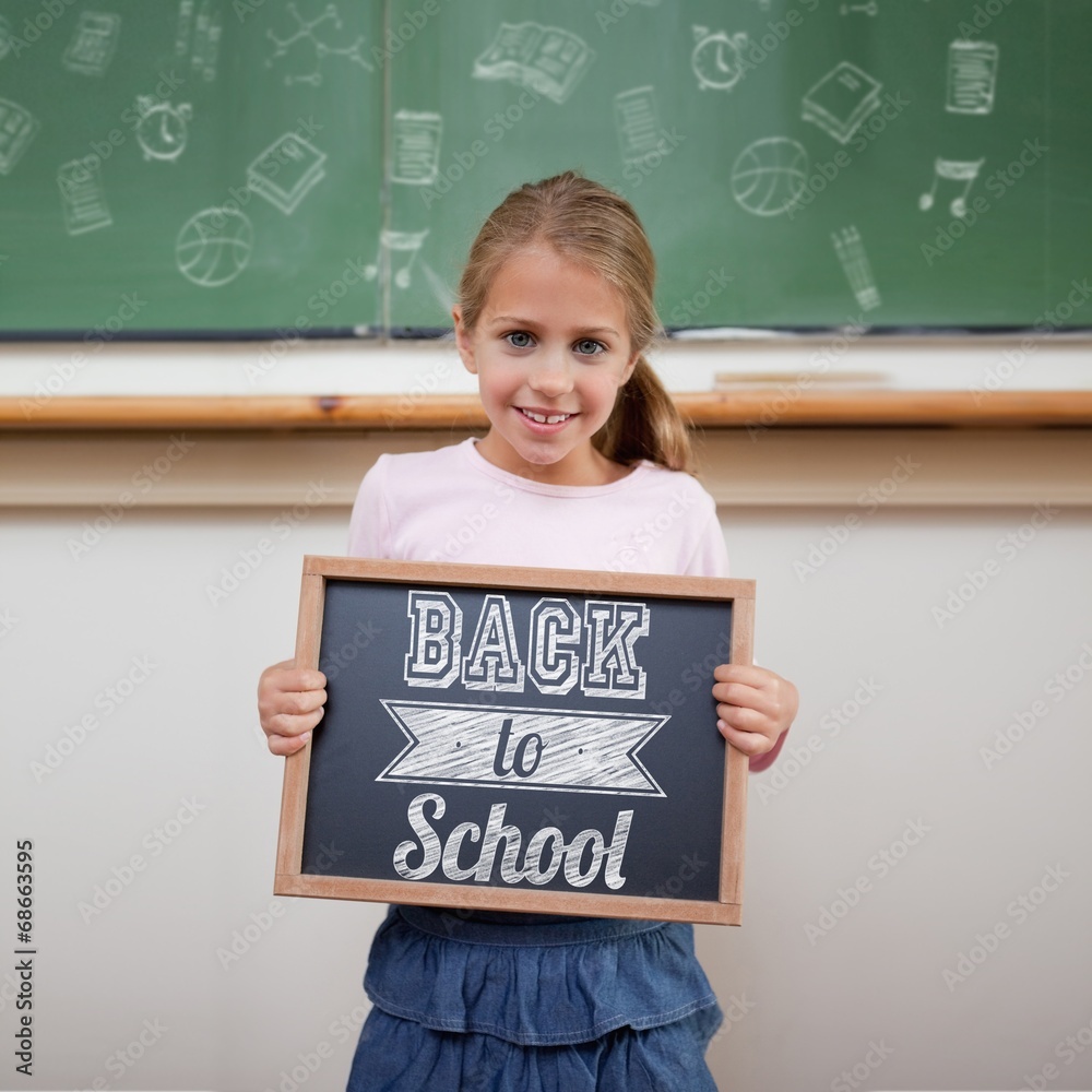 Poster Composite image of back to school message