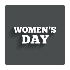 Women's Day sign icon. Holiday symbol.