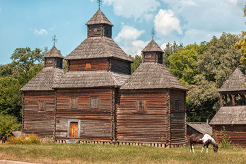 Old wooden church.