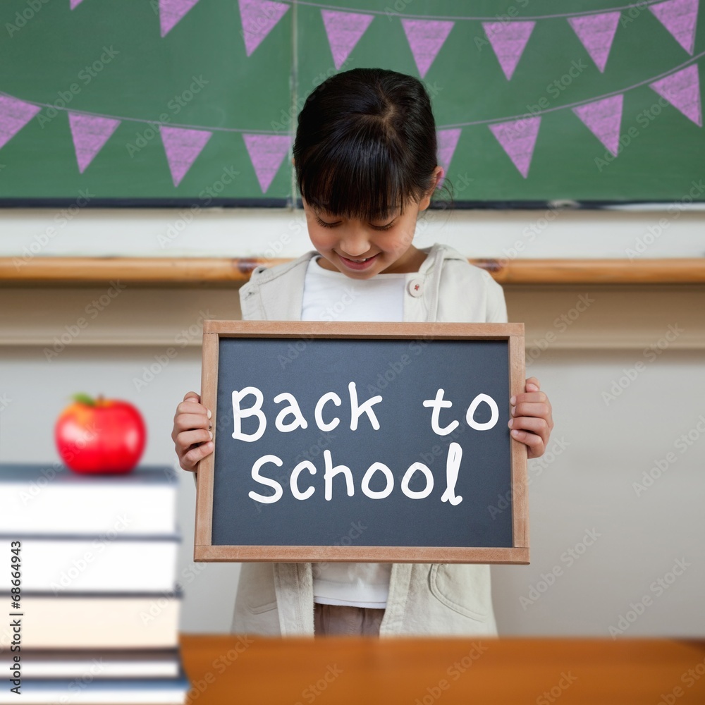 Poster composite image of back to school message