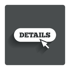 Details with cursor pointer icon. More symbol.