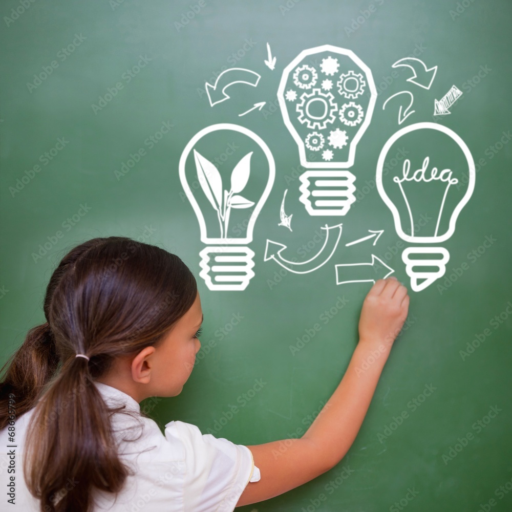 Poster composite image of idea and innovation graphic