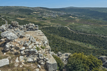 Fototapeta na wymiar Ancient fortress in Israel Nimrod.