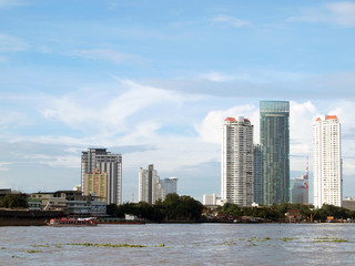 Chao Phaya river at Bangkok on Thailand