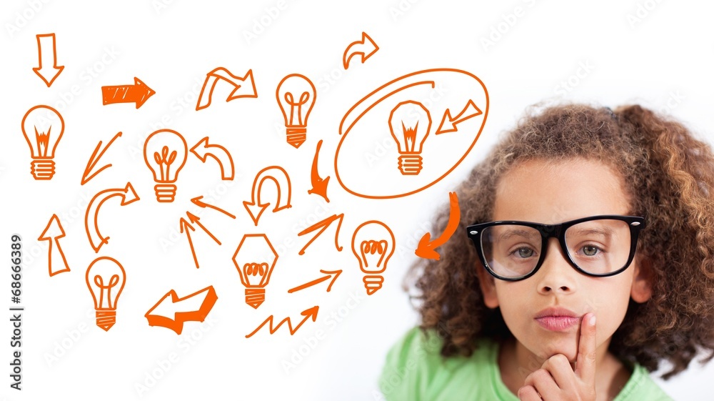 Poster composite image of idea and innovation graphic