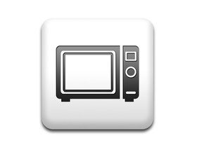 Boton cuadrado blanco 3D simbolo horno