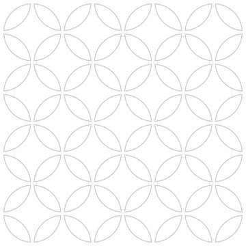 Geometric ornamental pattern background. Vector graphic.
