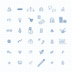 doodles business icons