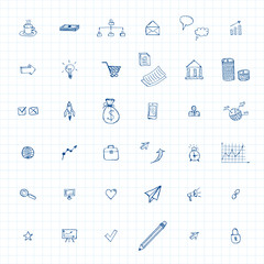 doodles business icons