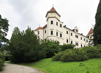 Fototapeta na wymiar Beautiful Konopiste castle in the Czech Republic.