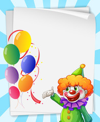 Clown invitation
