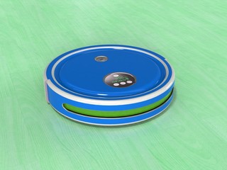 Robot vacuum cleaner 3d render