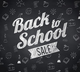 Fototapeta na wymiar Composite image of back to school sale message